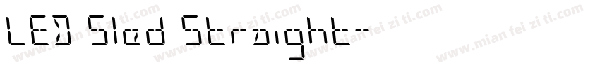 LED Sled Straight字体转换